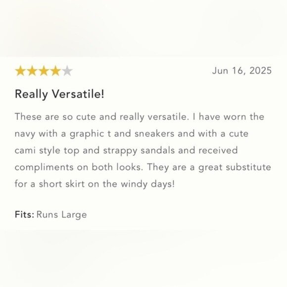 NWT Size L - Anthropologie Silky Skorts with built in shorts (NWT US$ 128) - Picture 9 of 16